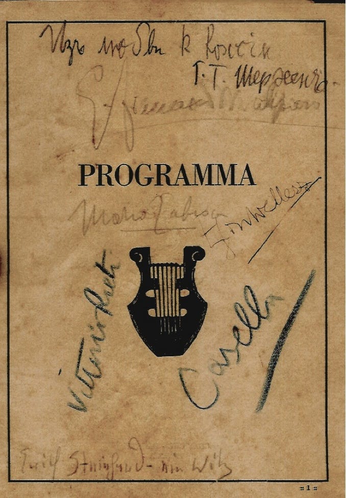 Archiv ISMPS. Programm 3. Festival di Musica da Camera, Venezia 1927.