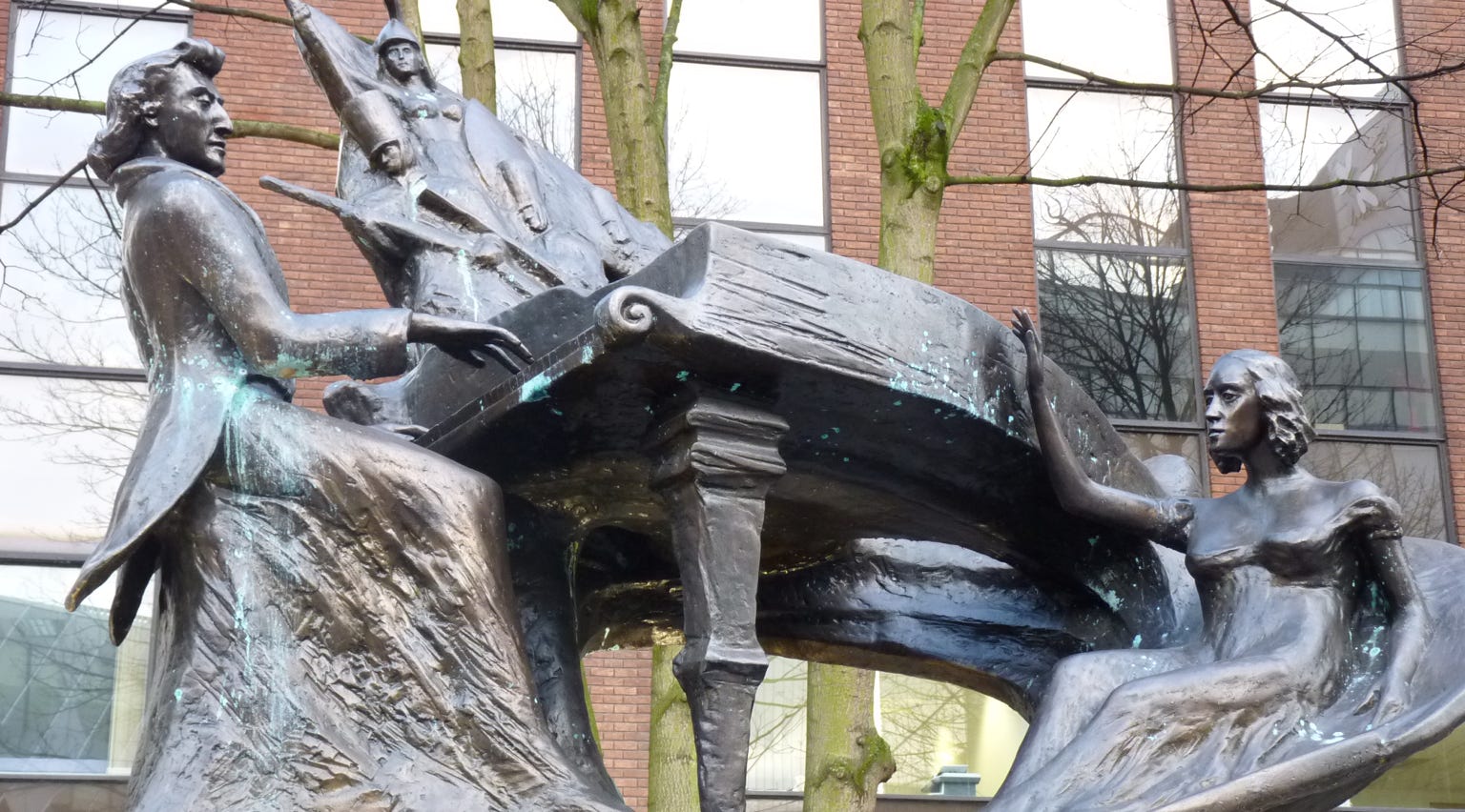 Chopin-Denkmal in Manchester GB. Foto A.A.Bispo