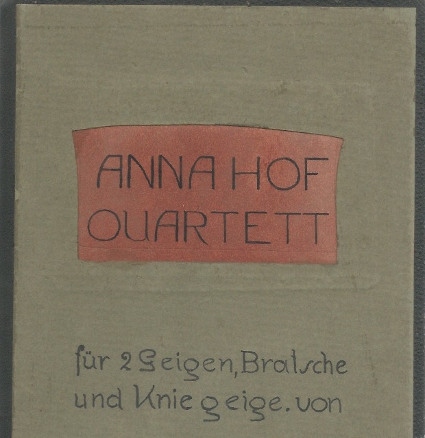Anna Hof Quartett von Martin Braunwieser, Mozarteum