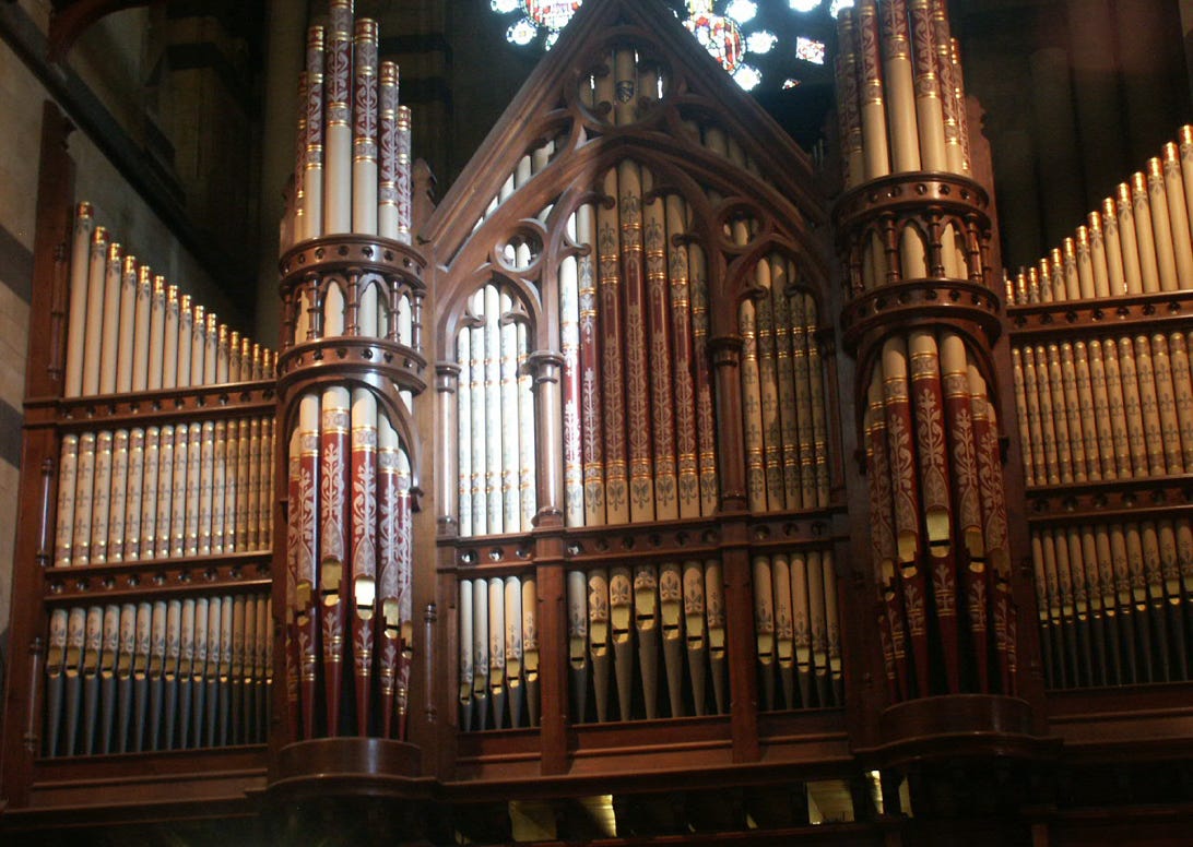 Orgel der Kathedrale von Melbourne. Foto A.A.Bispo