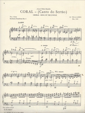 H. Villa-Lobos. Coral (Canto do Sertão)
